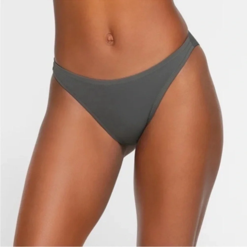 NWT Skims bikini bottom mid coverage gunmetal sz 3X